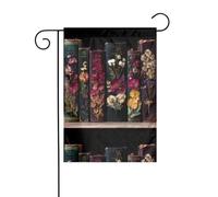 YYHHAOFA Romance between the pages Printed Garden flagpole outdoor courtyard decoration double face 30,5 x 45,7 cm
