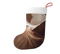 YYHHAOFA Segni di vento sulle dune di sabbia Immagine Calzini di Natale Calza Festival Grande Capacità Stampato Calzini Decorazione