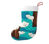 YYHHAOFA Simpatico piccolo procione immagine calze di Natale calza Festival grande capacità stampato calzini decorazione