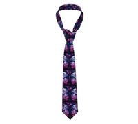 YYHHAOFA Sparkling Butterfly Picture Cravatta da uomo in stile classico adatto per vacanze e lavoro