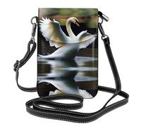 YYHHAOFA Swan che balla la piccola borsa di cuoio del telefono di vibrazione di vibrazione delle donne del modello, impermeabile e durevole