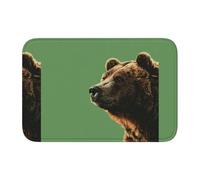 YYHHAOFA Tappetino antiscivolo e ispessito con stampa di orso che guarda da lontano, adatto per bagni, camere da letto, tappetini lavabili 40,6 x 61 cm