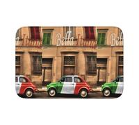 YYHHAOFA Tappetino con bordo bloccato, 101,6 x 152,4 cm, bellissimo motivo italiano, assorbente e antiscivolo, morbido e confortevole, per bagno e cucina