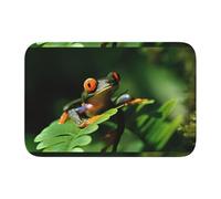 YYHHAOFA Tappetino con bordo bloccato, 101,6 x 152,4 cm, motivo rana della pace, impermeabile, antiscivolo, morbido e confortevole, per bagno e cucina