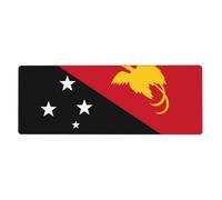 YYHHAOFA Tappetino per mouse con stampa bandiera della Papua Nuova Guinea, per computer e ufficio, tastiera da gioco antiscivolo, versione ispessita, 30,5 x 80 cm