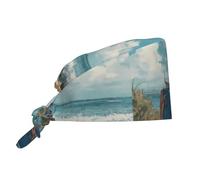 YYHHAOFA The Sea - Cappello da chef per donne e uomini, regolabile, traspirante, colore: nero