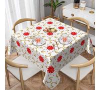 YYHHAOFA Tovaglia decorativa quadrata con gnocchi rotanti, 152,4 x 152,4 cm, morbida e impermeabile, riutilizzabile, ideale per tavolino da caffè e tavolo da pranzo