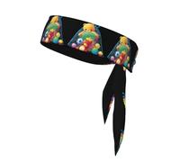 YYHHAOFA Toys in the net bag Foulard sportivo stampato, assorbe il sudore e traspirante, fascia per capelli con movimento, fazzoletto su entrambi i lati