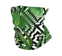 YYHHAOFA Tropical Leaves Prints Active Head Wrap - Ghetta per il collo senza cuciture ad asciugatura rapida per avventure all'aperto e abbigliamento quotidiano elegante