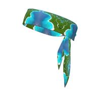 YYHHAOFA Un'isola nell'oceano Picture Sports foulard che assorbe il sudore e traspirante, fascia per capelli con movimento, fazzoletto su entrambi i lati