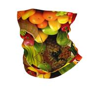 YYHHAOFA Varietà di verdure fresche frutta Stampe Active Head Wrap - Scaldacollo senza cuciture, ad asciugatura rapida per avventure all'aperto e abbigliamento quotidiano elegante