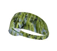 YYHHAOFA Willow Tree Pattern Fascia sportiva da donna a prova di sudore fascia elastica estiva