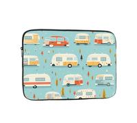 YYHHAOFA You Make me Happy - Custodia portatile per laptop con immagine di camper e rimorchio, antiurto, per uomini e donne, viaggi d'affari, uso quotidiano in ufficio
