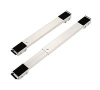 YYHJ Base Asciugatrice Supporto Lavatrice,Mobile Carrello con Ruote Portatutto,Kit Sovrapposizione Universale Regolabile 45 cm-70 cm,per Frigorifero,capacità di Peso 300 kg,2 Pezzi (Color : White)