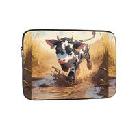 YYHWHJDE A Little Cow Stepping on The Quagmire Prints, custodia protettiva antiurto portatile per laptop da 17 pollici, per uomini e donne, viaggi d'affari e uso quotidiano in ufficio
