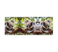 YYHWHJDE A Little Koala Prints, tappetino per mouse extra large per computer, ufficio, tastiera da gioco, versione ispessita, 30,5 x 80 cm