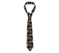 YYHWHJDE Acqua e Fuoco Tai Chi Pattern Cravatta da uomo stile classico cravatta adatta per vacanze e lavoro