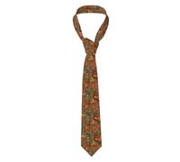 YYHWHJDE africano mappa modello etnico Stampe Cravatta da uomo stile classico cravatta adatta per vacanze e lavoro