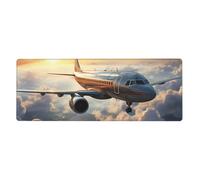 YYHWHJDE Airplanes are Soaring Picture tappetino per mouse extra large per computer ufficio tastiera da gioco antiscivolo versione ispessita 30,5 x 80 cm