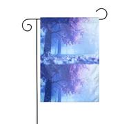 YYHWHJDE Albero dopo la pioggia Immagine Giardino pennone esterno cortile decorazione su entrambi i lati 30,5 x 45,7 cm