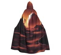 YYHWHJDE Alien Planet Picture Halloween adulto mantello con cappuccio senza cerniera, comodo per feste in costume