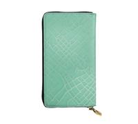 YYHWHJDE Animal Sloth Mint Green Picture Leather lunga pochette portafoglio Progettato per ragazze e donne alla moda elegante e personalizzato 19 x 10,5 cm, nero, taglia unica, Nero , Taglia unica