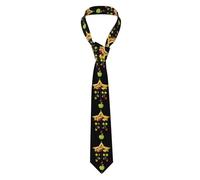 YYHWHJDE Apple Star Wind Chime Pattern Cravatta da uomo in stile classico adatto per vacanze e lavoro