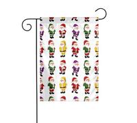 YYHWHJDE Babbo Natale vestire stampe bandiera giardino cortile decorazione 30,5 x 45,7 cm spessore moda