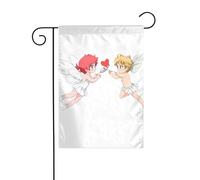 YYHWHJDE Bandiera decorativa da giardino con elfi, 30,5 x 45,7 cm, spessa e resistente