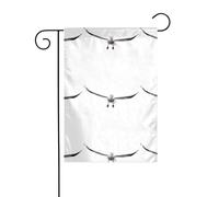 YYHWHJDE Bandiere da giardino stampate con gabbiano che ama il pane, 30,5 x 45,7 cm, per decorazione da cortile, larghezza palo di 3 cm (solo bandiera, asta non inclusa)