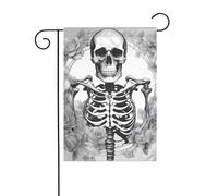 YYHWHJDE Bandiere da giardino stampate con ragazza di bellezza gotica, 30,5 x 45,7 cm, per decorazione da cortile con larghezza di 3 cm (solo bandiera, asta non inclusa)