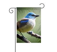 YYHWHJDE Bandiere da giardino stampate con uccellino usignolo etereo, 30,5 x 45,7 cm, per decorazione da cortile, larghezza di posizione del palo di 3 cm (solo bandiera, asta non inclusa)