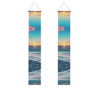 YYHWHJDE Banner per portico di laurea con stampe oceaniche, robusto, durevole, lavabile e riutilizzabile, decorazione per feste, cerimonie, porte d'ingresso