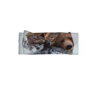 YYHWHJDE Bear Running Prints - Fascia per capelli con fiocco, morbida ed elastica, per neonate da 0 a 6 mesi