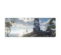 YYHWHJDE Beauty Lighthouse - Tappetino per mouse extra large, per computer e ufficio, tastiera da gioco antiscivolo, versione ispessita, 30,5 x 80 cm