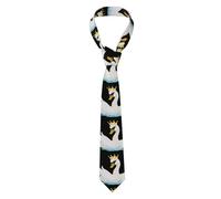 YYHWHJDE Bella cravatta da uomo con stampa di cigno corona morbida e confortevole, non deformabile, resistente allo sbiadimento, durevole (57 x 3,2,5 cm)