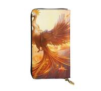 YYHWHJDE Bella pochette lunga in pelle Phoenix Picture Progettato per ragazze e donne alla moda elegante e personalizzato 19 x 10,5 cm, nero, taglia unica, Nero , Taglia unica