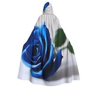 YYHWHJDE Bella rosa blu Stampe Halloween adulto mantello con cappuccio per feste e costumi