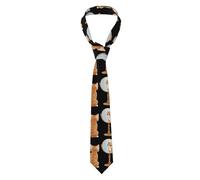 YYHWHJDE Bellissimo gattino guardando allo specchio Stampa Cravatta da uomo morbida e confortevole, non deformabile, resistente allo sbiadimento, durevole (57 x 3,2,5 cm)