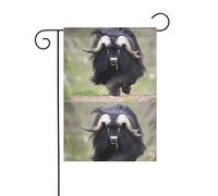 YYHWHJDE Big Yak Pattern Garden pennone esterno cortile decorazione moda 30,5 x 45,7 cm