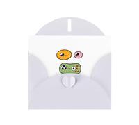 YYHWHJDE - Biglietto d'auguri bianco con immagine del piccolo signore che lampeggia, perfetto per San Valentino, anniversario di matrimonio e inviti per feste