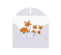 YYHWHJDE - Biglietto d'auguri bianco con immagine di tre piccoli amici, perfetto per San Valentino, anniversario di matrimonio e inviti per feste