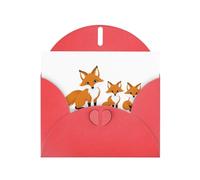 YYHWHJDE - Biglietto d'auguri rosso con immagine di tre piccoli amici, perfetto per San Valentino, anniversario di matrimonio e inviti per feste