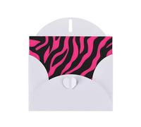 YYHWHJDE Biglietto di auguri bianco con stampa di zebra, tigre, leopardo, rosa, per Natale, compleanno dei bambini, San Valentino e inviti per feste
