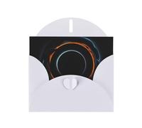 YYHWHJDE Biglietto di auguri bianco misterioso cosmico con stampa di buchi neri per Natale, compleanno dei bambini, San Valentino e invito per feste