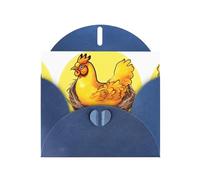 YYHWHJDE Biglietto di auguri blu con motivo a nido di uccello dorato per Natale, compleanno dei bambini, San Valentino e invito per feste