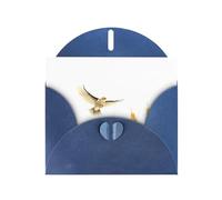 YYHWHJDE Biglietto di auguri blu Skylarks volare sopra i campi di grano modello per festivo festa di compleanno invito