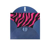 YYHWHJDE Biglietto di auguri blu Zebra Tiger Leopard stampa rosa per Natale, compleanno dei bambini, San Valentino e invito per feste