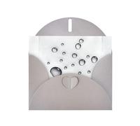 YYHWHJDE Biglietto di auguri grigio con consigli per piccole gocce d'acqua, immagine perfetta per San Valentino, anniversario di matrimonio e inviti per feste