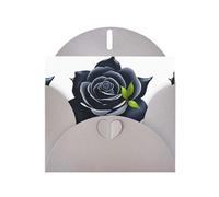 YYHWHJDE Biglietto di auguri grigio con immagine di gocce d'acqua rosa scura, perfetto per San Valentino, anniversario di matrimonio e inviti per feste